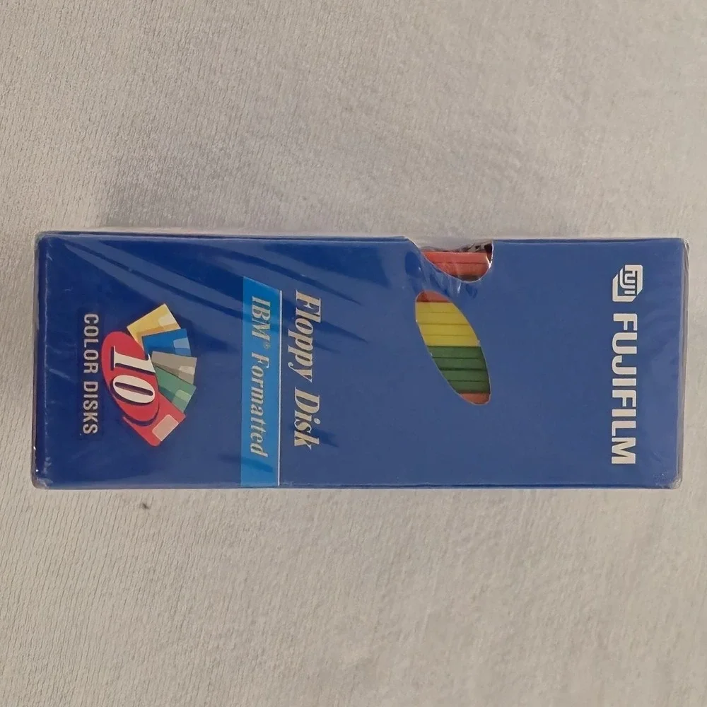 Fujifilm 10 Pack Color Floppy Disc Disks 1.44MB 3.5